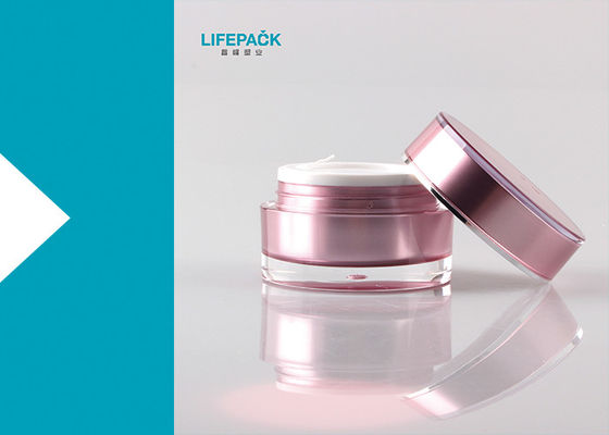 Customized Color Cosmetic Acrylic Jar 30ml Capacity For Lotions And Creams