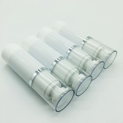 Transparency Plastic Airless Bottle 15ml - 120ml For Cosmetic Lotion Container