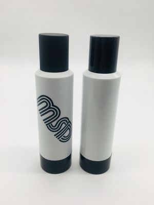 Round Cosmetic Airless Pump Bottles For Liquid Foundation Double Wall Design