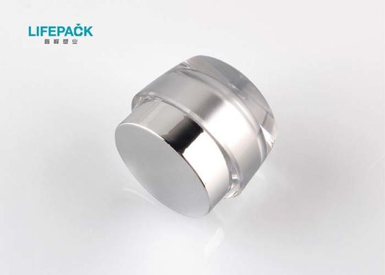 Revestimento de seda murado dobro da impressão do recipiente cosmético plástico claro