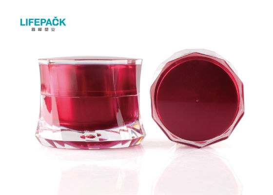 O frasco de creme vazio 50g da dupla camada acrílica com saia extravagante deu forma ao estilo