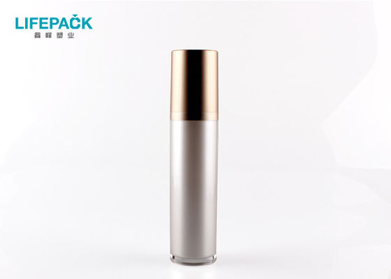 Garrafa vazia da loção do corpo com a bomba 15ml 30ml 50ml 100ml 120ml da prata do ouro