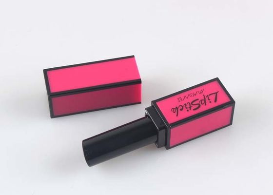 Pintura com pistola de empacotamento de Rosa do tubo do batom do cosmético plástico vazio